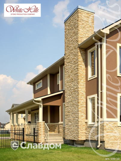 Жилой дом с использованием облицовочного камня White Hills Кросс Фелл 100-10