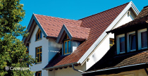 Частный жилой дом с черепицей Creaton Biber Klassik Braun Engobiert