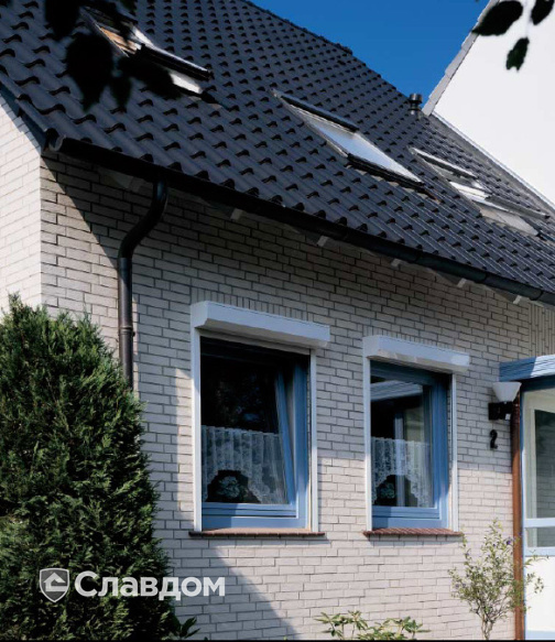 Частный дом с облицовкой кирпичом Roben Oslo glat