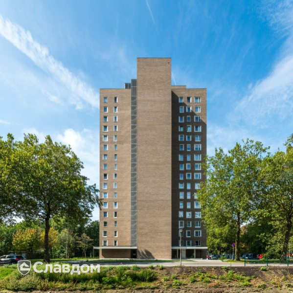 Многоквартирный жилой дом с облицовкой кирпичом Terca Linnaeus Salix