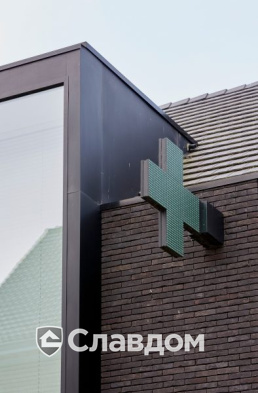 Аптека в Вату с облицовкой кирпичом Terca Agora Grafietzwart