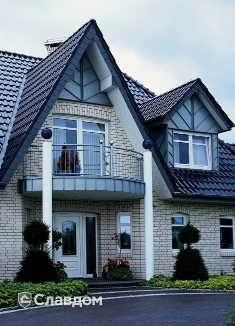 Частный дом с облицовкой кирпичом Terca F8