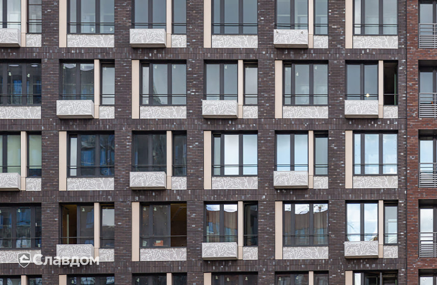 ЖК "Западный порт" с облицовкой фасадной плиткой Stroeher