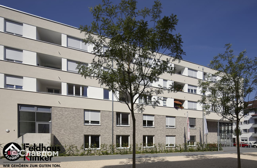 Малоэтажный жилой дом с облицовкой кирпичом Feldhaus Klinker 682 sintra argo blanco