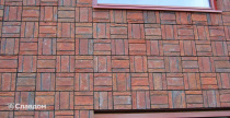 Офисное здание с облицовкой кирпичом ENGELS HANDFORM Blauw Paars Antiek