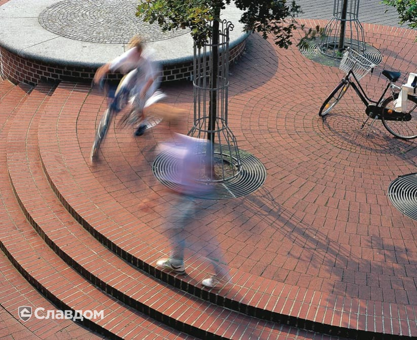 Сквер с применением брусчатки Penter Weserbergland