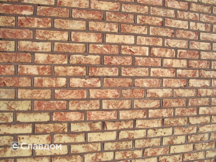 Жилой дом с мансардой и с облицовкой кирпичом Terca Orchidee Rose