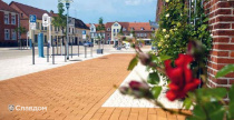 Пешеходная зона с применением брусчатки Penter Husum