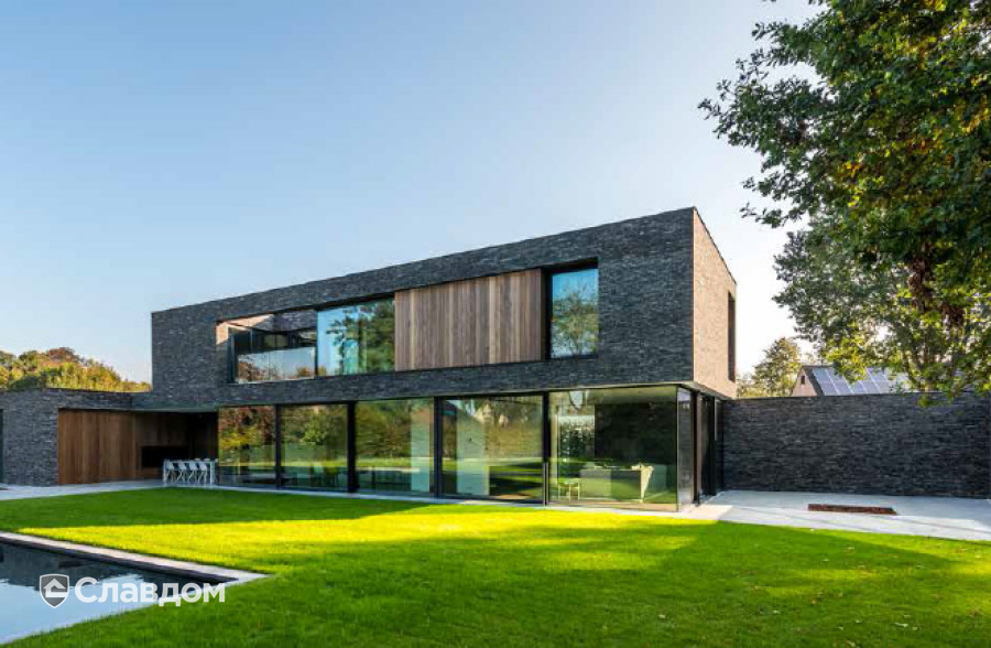 Частный дом во Фландрии с облицовкой кирпичом Terca Metropolis Colonia