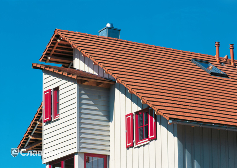 Крыша из черепицы Creaton Domino Naturrot