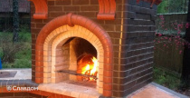 Печь с применением облицовочного кирпича Lode JANKA F15 +JANKА+BRUNIS+BRUNIS F15