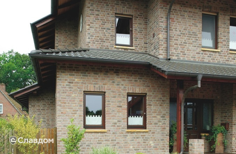 Коттеджный поселок с облицовкой кирпичом Terca Veldbrand Exterieur