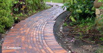Тротуарная дорожка с мощением брусчаткой Skriabin Ceramics 53