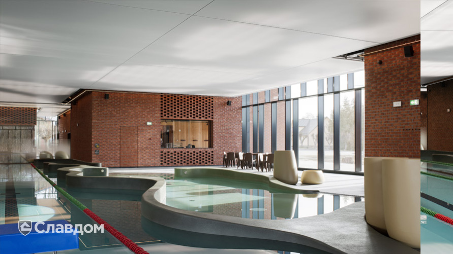 Оздоровительный центр с облицовкой кирпичом Terca Stockholm