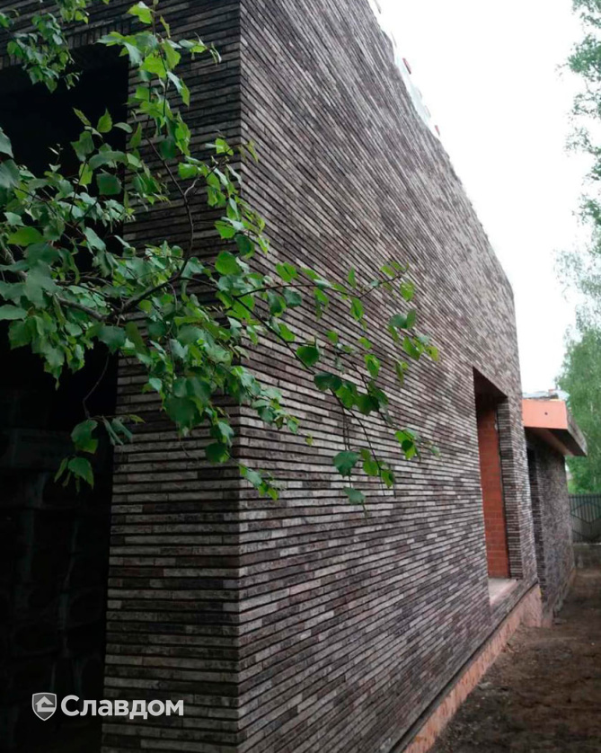 Коттедж с облицовкой из кирпича Донские зори Норд