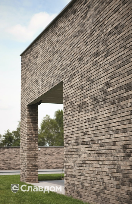 Трехэтажный жилой комплекс с облицовкой кирпичом Terca Iluzo Grijs-zwart