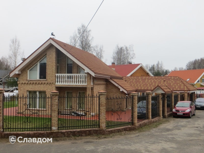 Частный дом с облицовкой Terca Orchidee Rose