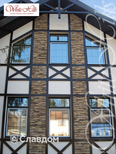 Коттедж с применением облицовочного камня White Hills Кросс Фелл 101-20