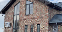 Частный дом с облицовкой кирпичами Богандинский КЗ Монс и Стелс white