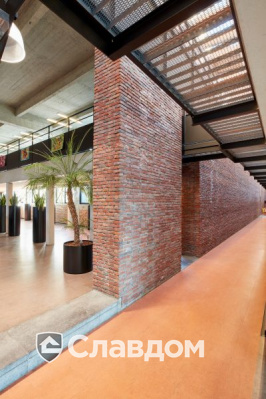 Офис в Мускроне с облицовкой кирпичом Terca Paarsblauw