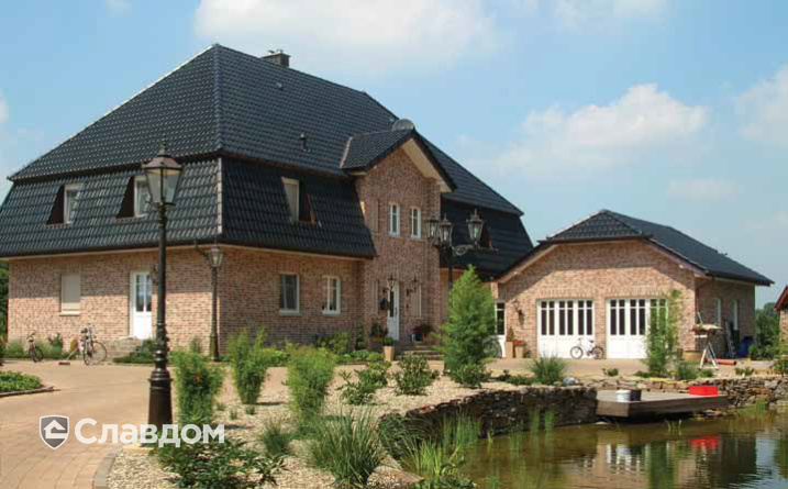 Частный дом с облицовкой кирпичом Nelissen Beguina (Begijhofsteen)