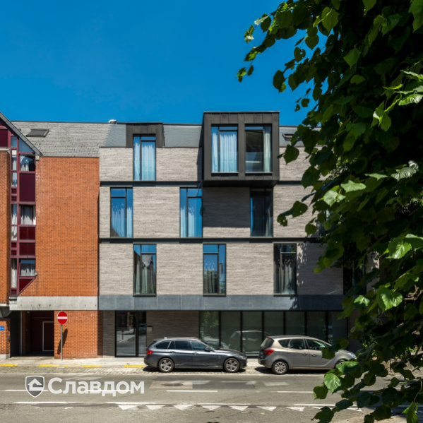 Отель в Бергене с облицовкой кирпичом Terca Polaris Wasserstrich Spezial Grijs