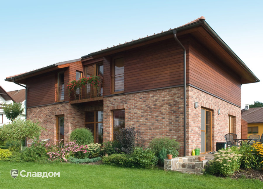 Частный дом с облицовкой кирпичом Terca Bijou