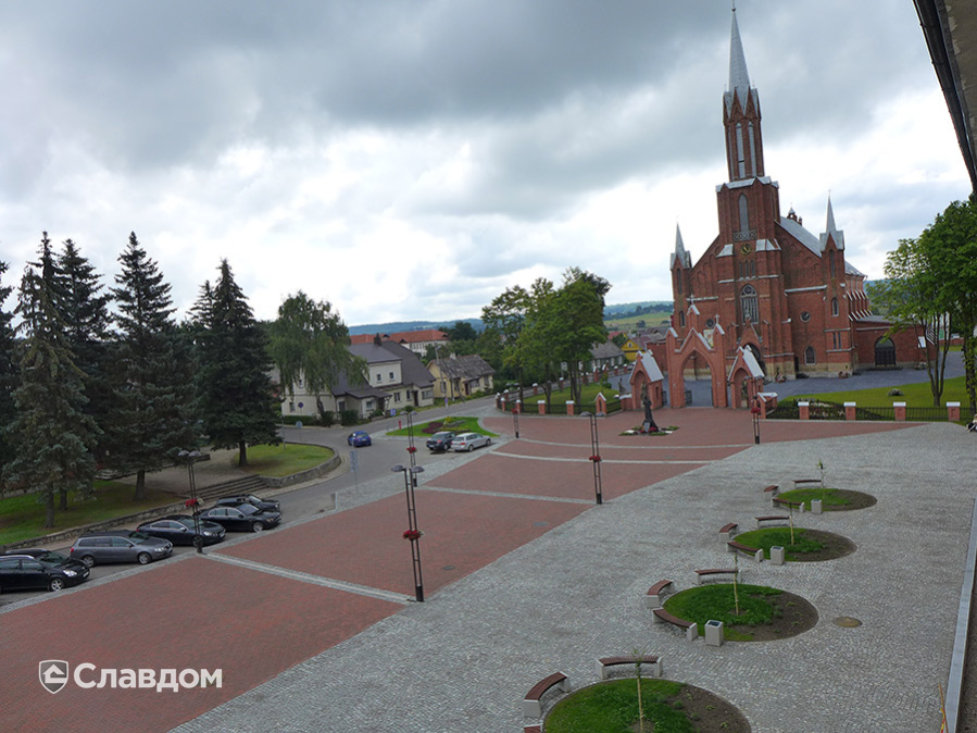 Площадь в г.Кайшядорис с применением брусчатки Penter Baltic Klinker Pavers Nuance