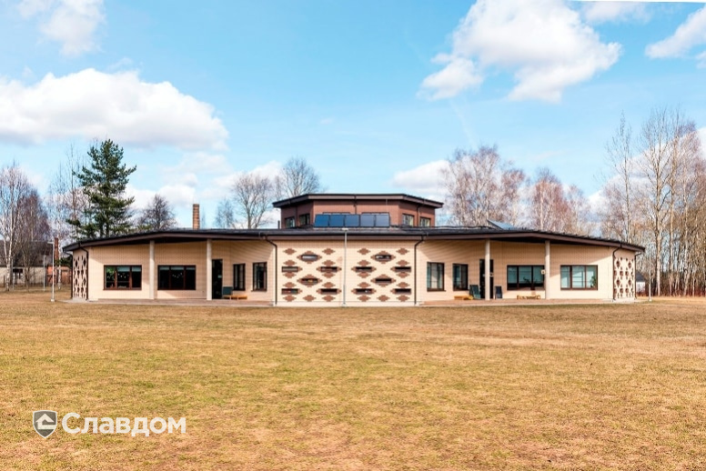 Одноэтажный дом с облицовкой кирпичом Terca Kuura гладкий и Terca Terra гладкий