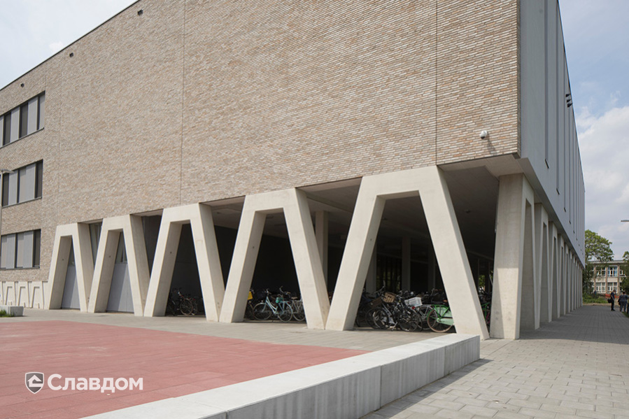 Школа Augustinianum с облицовкой кирпичом Terca Mystic Falls