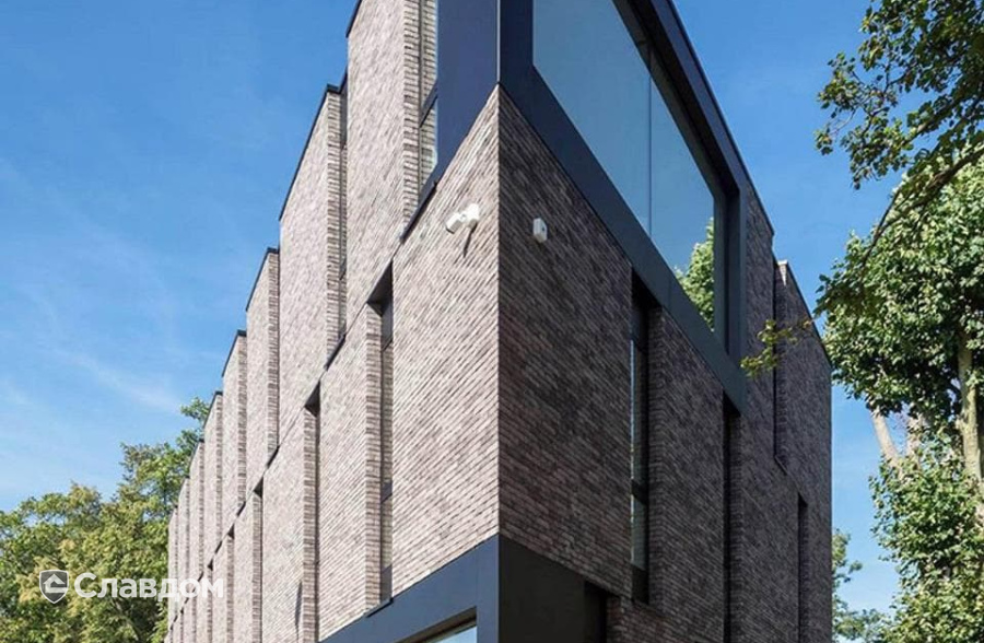 Общественный центр с облицовкой кирпичом Terca Iluzo Grijs-zwart