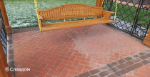 Оформление придомовой территории тротуарной плиткой Uniceramix