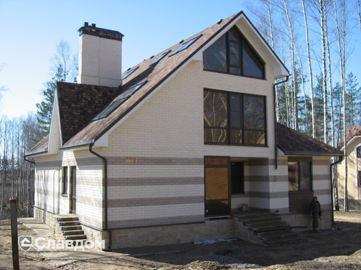 Частный дом с облицовкой кирпичом Terca Pellava ретро