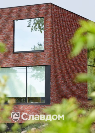 Частный дом в Герцеле с облицовкой кирпичом Terca Paarsblauw