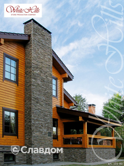 Коттедж с применением облицовочного камня White Hills Кросс Фелл 101-80