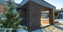 Частный дом с применением кирпича Тандем Черкасск