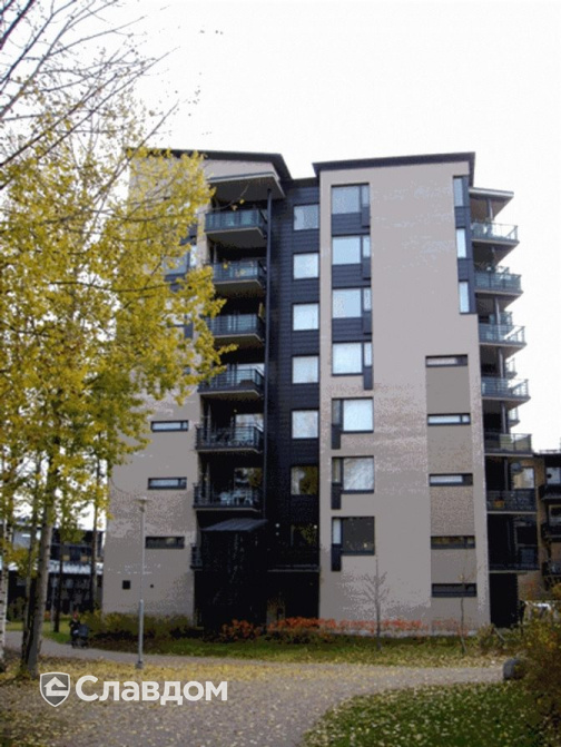 Многоэтажный жилой дом с облицовкой кирпичом Terca Pellava гладкий