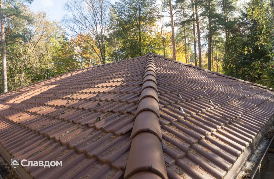 Частный дом в Ленинградской области с облицовкой кирпичом Terca 