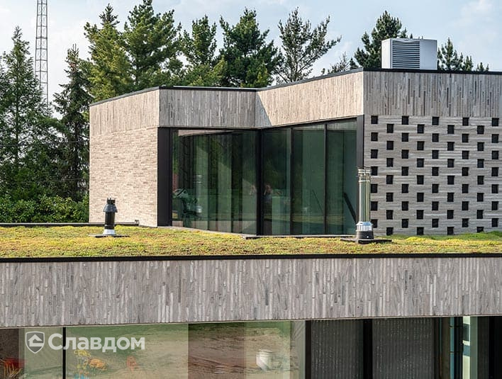Вилла в Бельгии с использованием кирпича Randers Tegl RT156 Ultima
