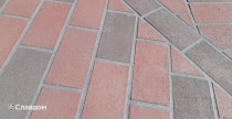 Мощение тротуарной плиткой Uniceramix R16.UX-3316 и R16.UX-2216