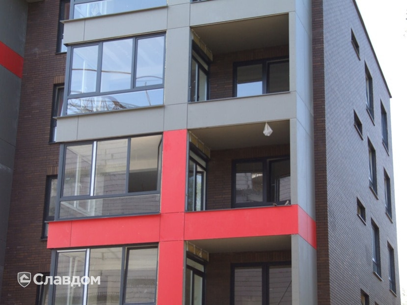 Жилой комплекс с облицовкой кирпичом Terca Terra гладкий