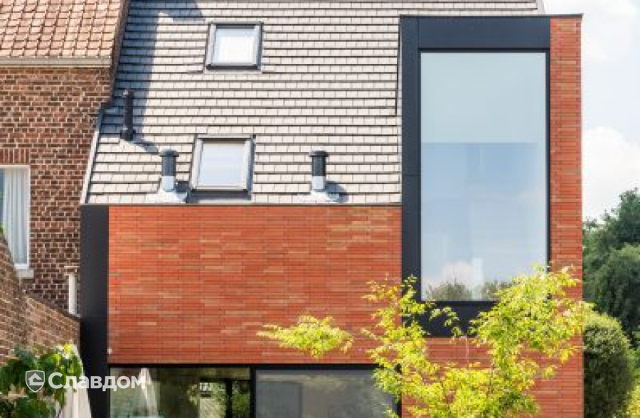 Частный дом в Лимбурге с облицовкой кирпичом Terca Linneaus Robinia