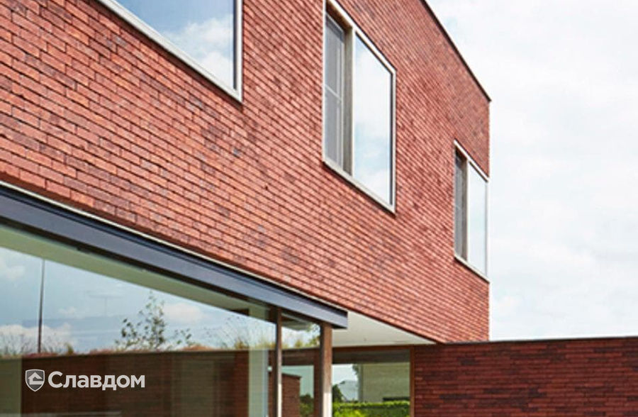 Вилла в Генте с облицовкой кирпичом Terca Portsmouth