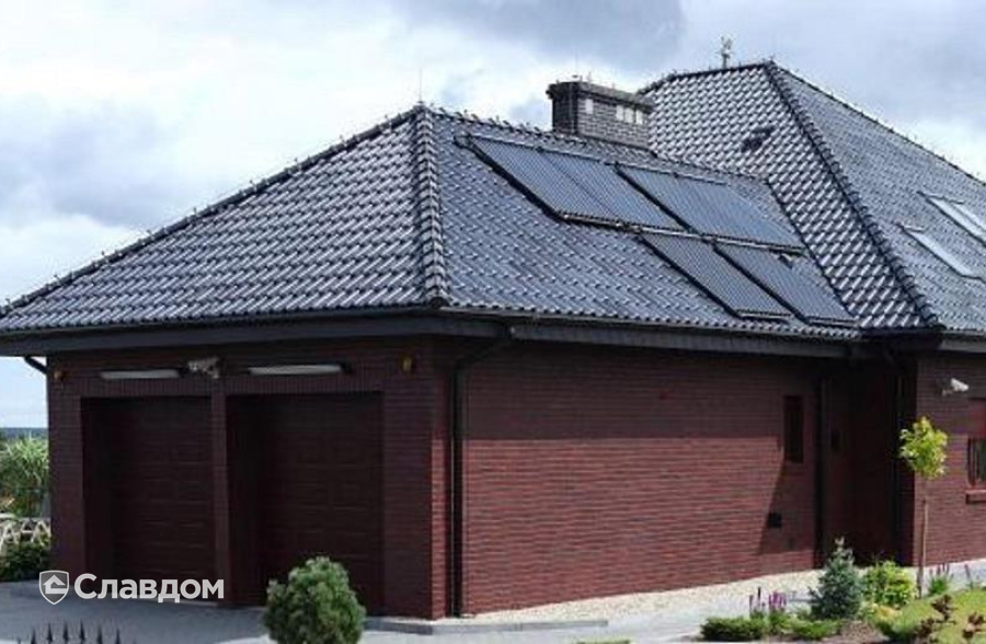 Частный дом с облицовкой кирпичом Terca Futura Astro