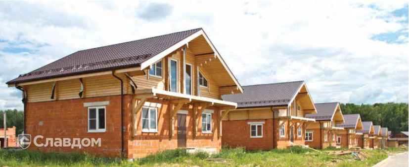 Коттеджный поселок "Фламандия", построенный из поризованных блоков Porotherm 44 и Porotherm 38