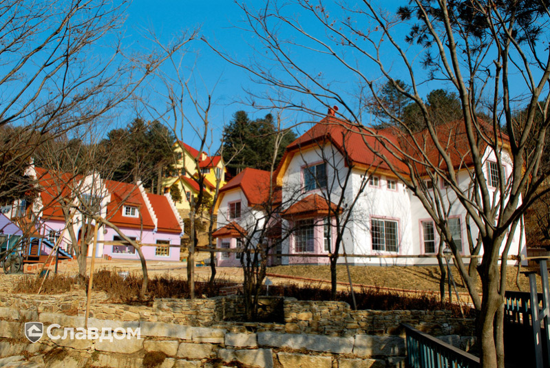 Оригинальный дизайн дома с крышей из черепицы Creaton Biber Klassik Kupferrot engobiert