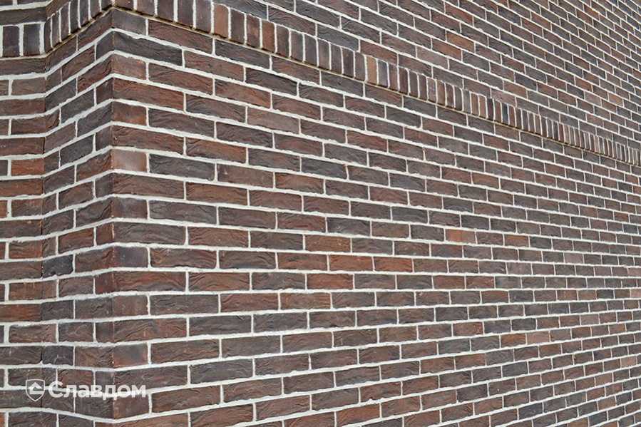 Стена частного дома из кирпича Донские зори Матвеевский