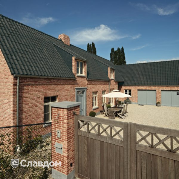 Частный дом в Бельгии с облицовкой кирпичом Terca Belle Epoque de Mons