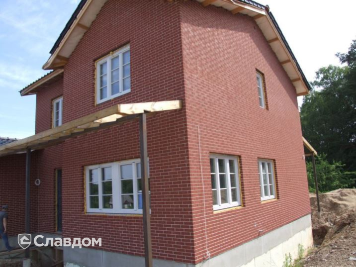 Частный дом с облицовкой кирпичом Terca Nordic Klinker Line Stockholm