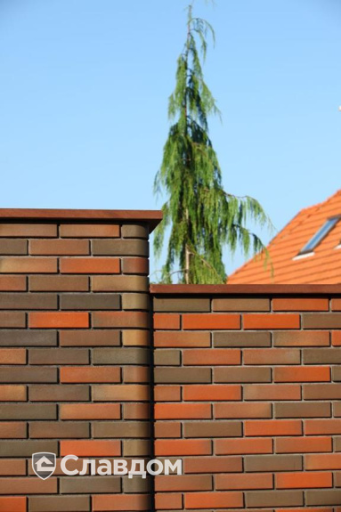 Забор с облицовкой кирпичом Terca Fantazja Fraza